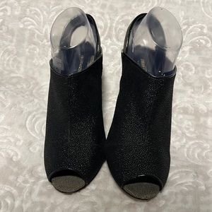 Rebecca Minkoff Open Toe Wedge Sam Size 8.5M Slingback